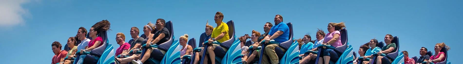 Guests riding Mako at SeaWorld Orlando