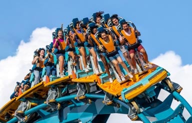 Concept art for SeaWorld Orlando Pipeline Roller Coaster