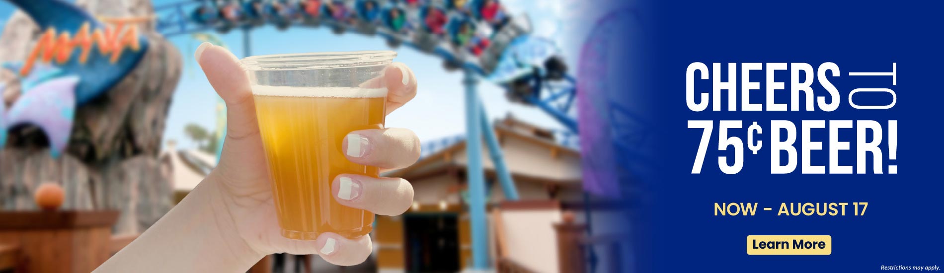 Cheers to 75 cent Beer at SeaWorld San Diego